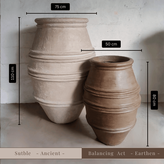 Crete Organic Fiberglass Pot - Earth Range