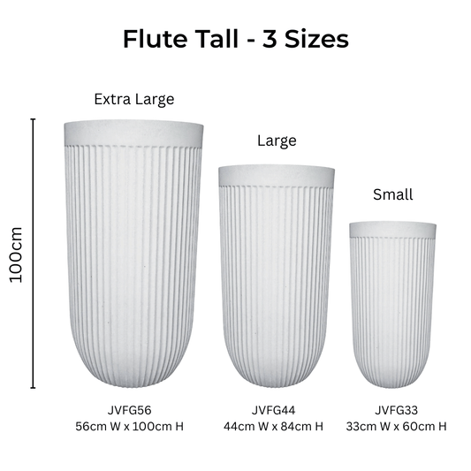 Flute Tall Japi Planter