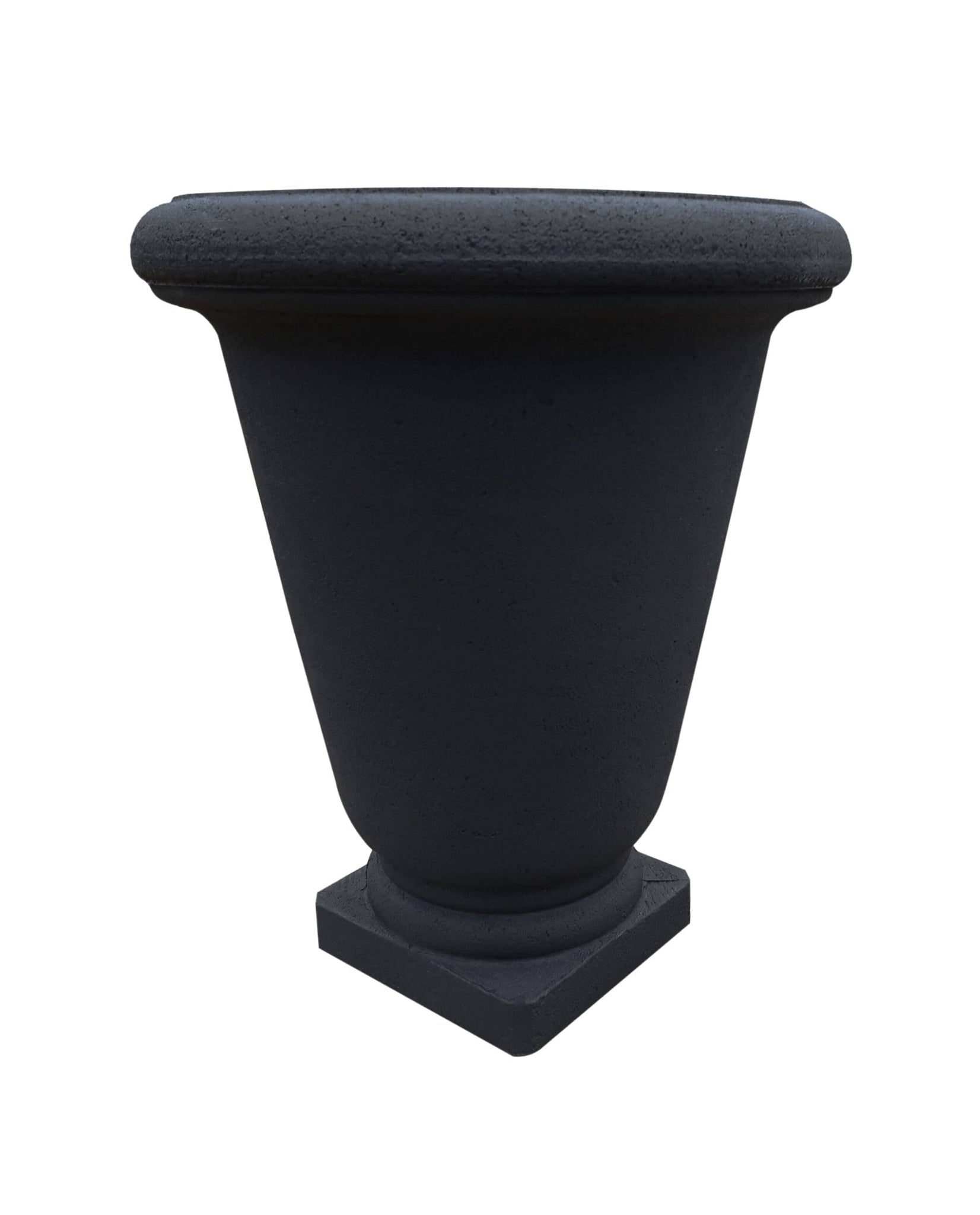 Classic style Japi Bell Urn in the colour Lead. Florastyle by Hingham. Textured finish. Styles beautifully with modern and tclassic  decor trends