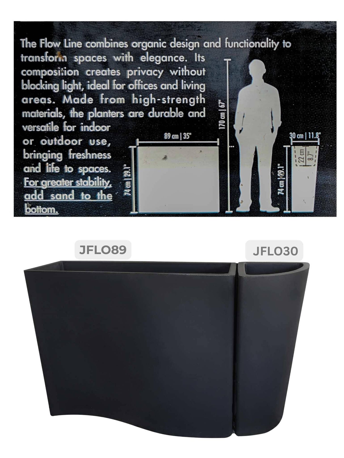 Flow Window Box Japi Planter