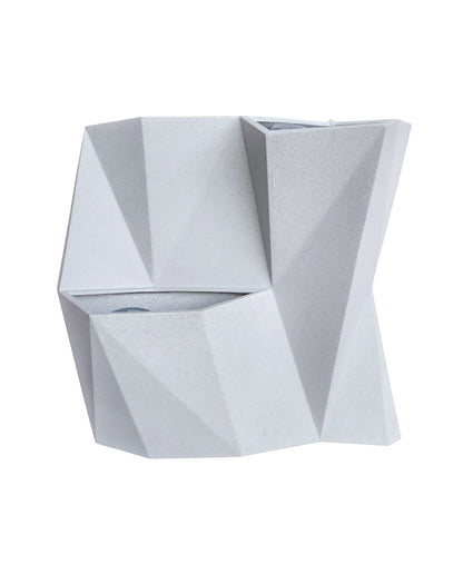 Beautiful Angolo Japi Studio Wall Planter in off white. Add panels together to form a vertical garden. Indoor and outdoor use.  2 planting pockets in each panel. Florastyle by Hingham. Smooth finish