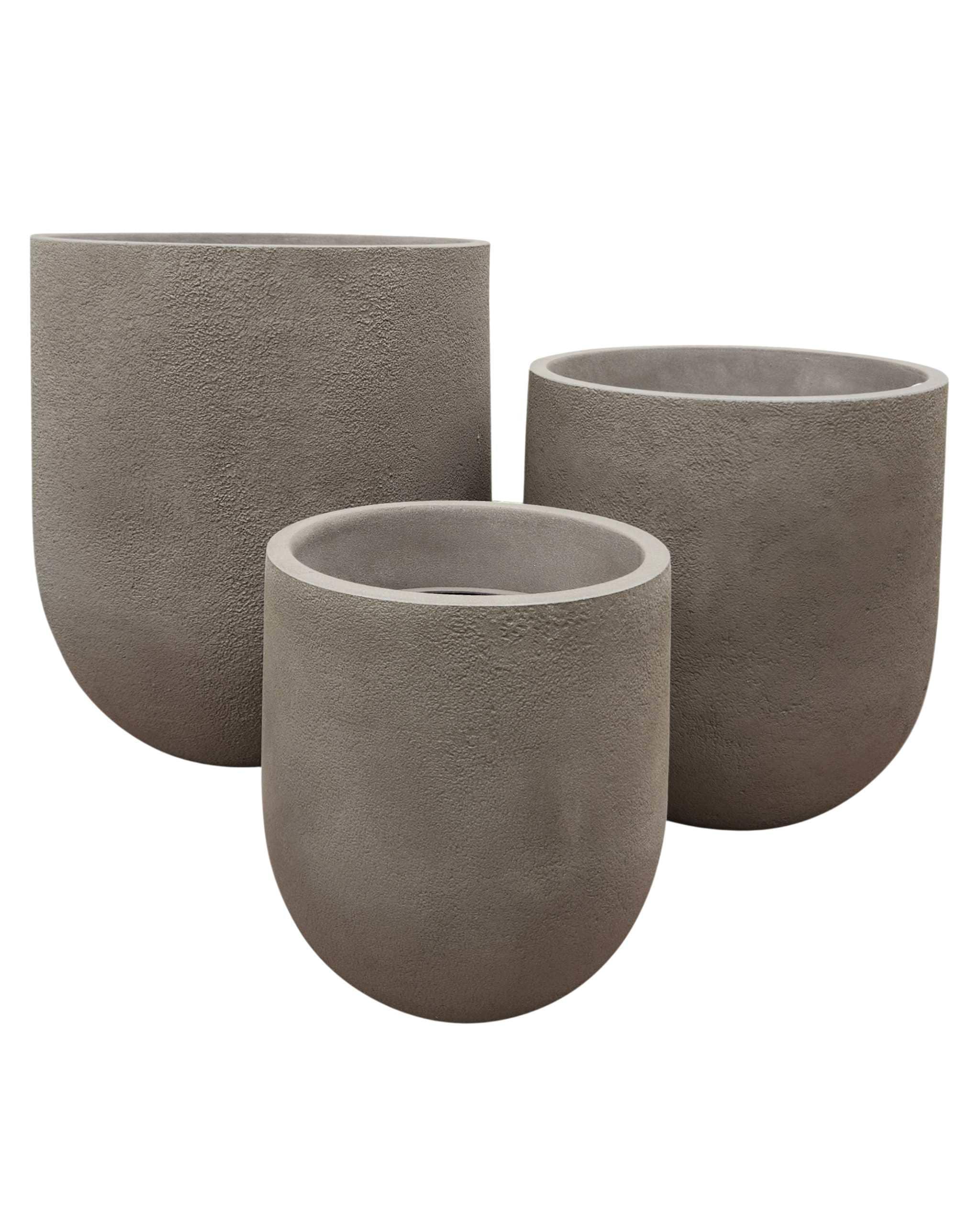 Rustic Cask Japi Planter modern style lightweight plant pots