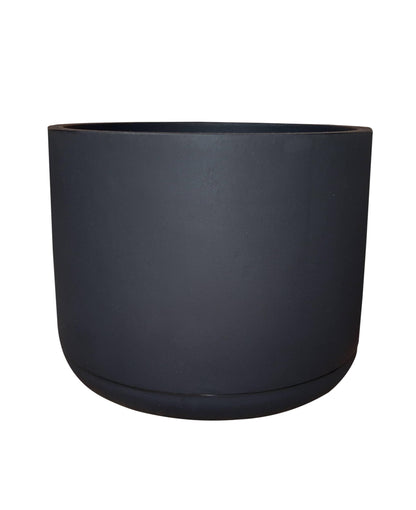 Match Cylinder Japi Planter With Saucer