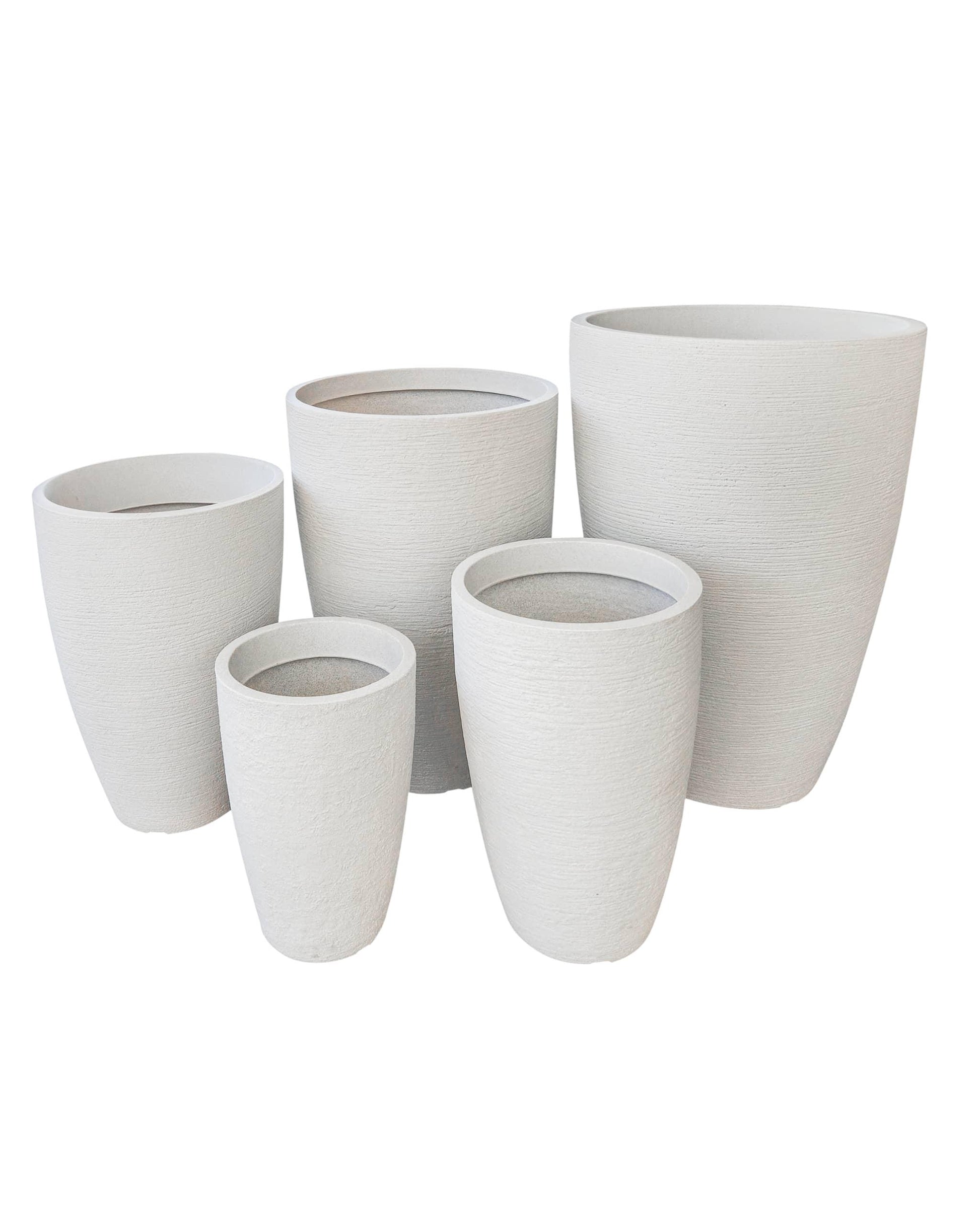 plain white plant pot Modern Conic Japi Planter large classical & modern lightweight pots – Florastyle By Hingham