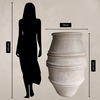 Crete Organic Fiberglass Pot - Earth Range