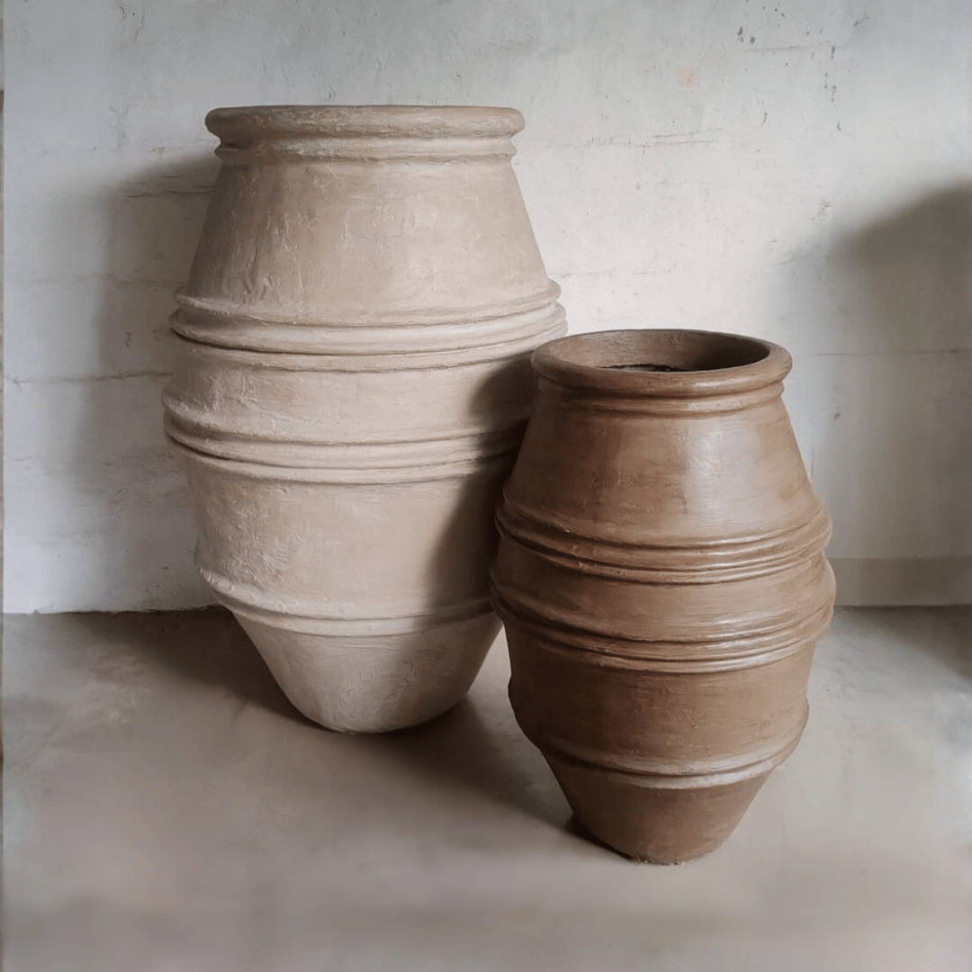 Crete Organic Fiberglass Pot - Earth Range