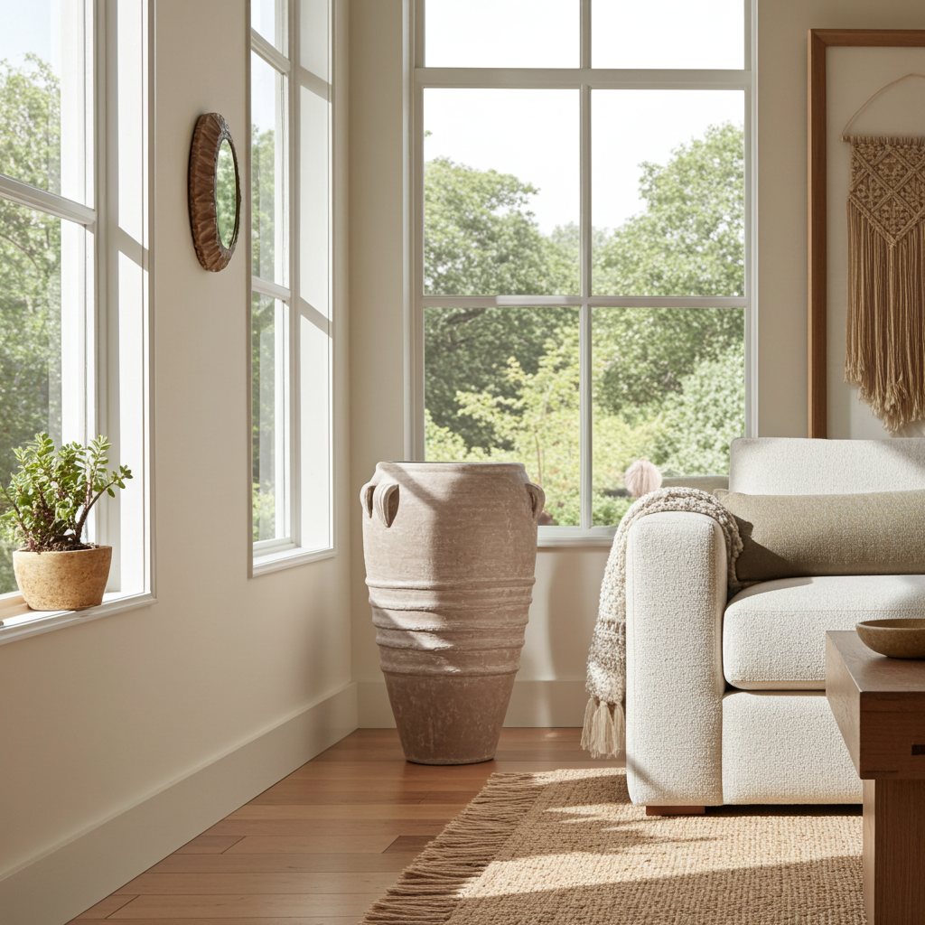 Athens Organic Fiberglass Pot - Earth Range