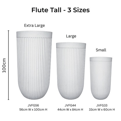 Flute Tall Japi Planter