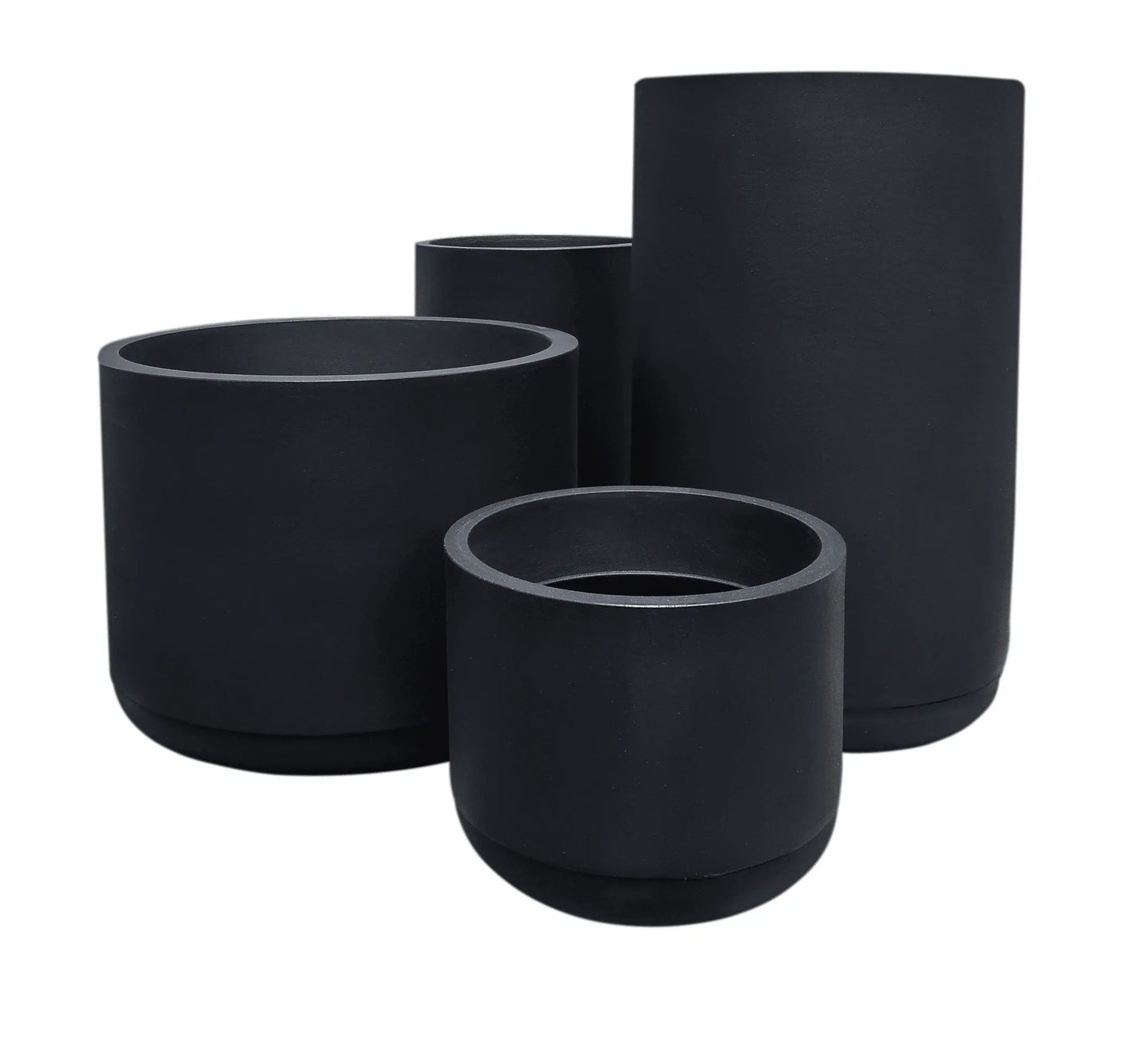 Match Cylinder Japi Planter With Saucer