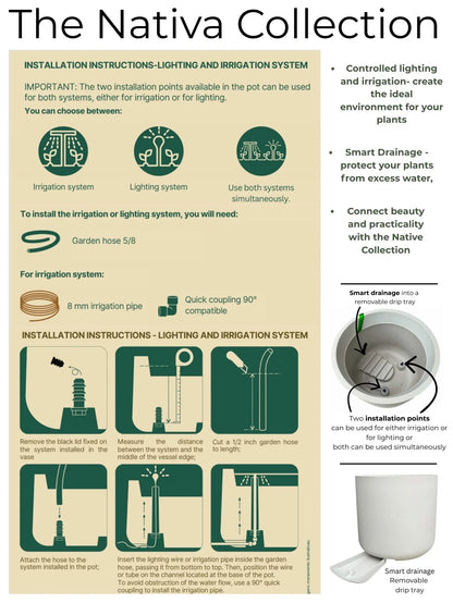 Nativa Japi Planter (Controlled lighting and irrigation option/Smart Drainage)