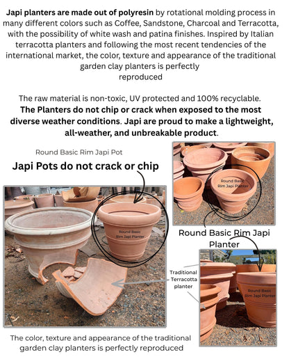 Round Basic Rim Japi Planter