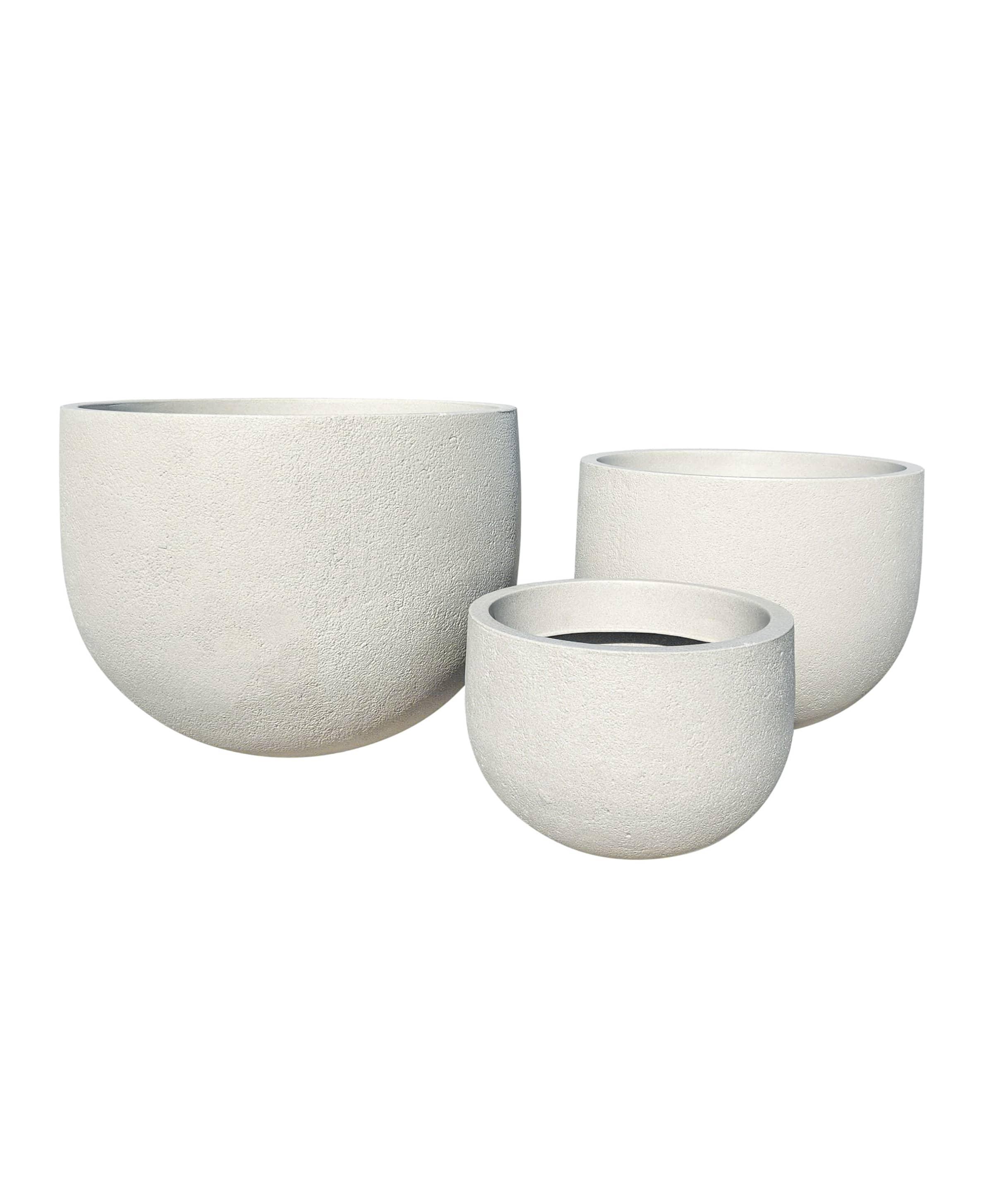 Rustic Round Japi Planter modern lightweight plant pot indoor