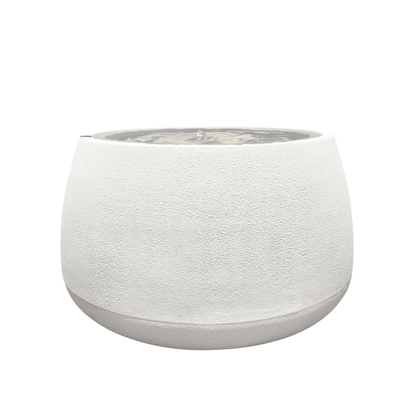 The Florastyle By Hingham Water Feature - Bios Low is a round, white, textured tabletop indoor fountain with gently rippling water at the top, bringing an elegant and calming touch to any room. Made from polyresin, durable and waterproof, yet lightweight. Suitable for indoor and outdoor spaces.
Colour: Off White
Price: R5195