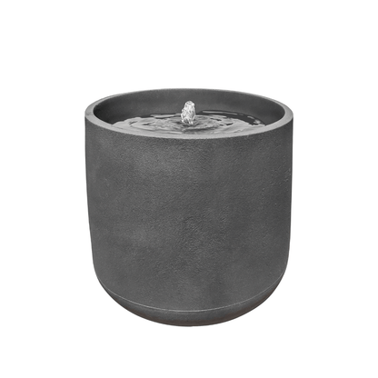 The Florastyle By Hingham Water Feature - Bios Medium is a modern, round, dark gray indoor-outdoor fountain with a smooth texture. Water gently bubbles from the center and flows over its sleek, cylindrical basin for an elegant touch. Made from polyresin, durable and waterproof, yet lightweight. Suitable for indoor and outdoor spaces.
Colour: Black Slate
Price: R4465