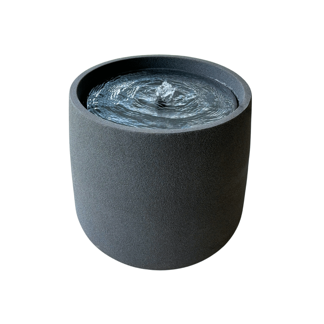 The Florastyle By Hingham Water Feature - Bios Medium is a round, dark gray indoor-outdoor fountain with textured sides, a smooth rim, and swirling water—an elegant decor piece that enhances any space. Made from polyresin, durable and waterproof, yet lightweight. Suitable for indoor and outdoor spaces.
Colour: Charcoal
Price: R4465