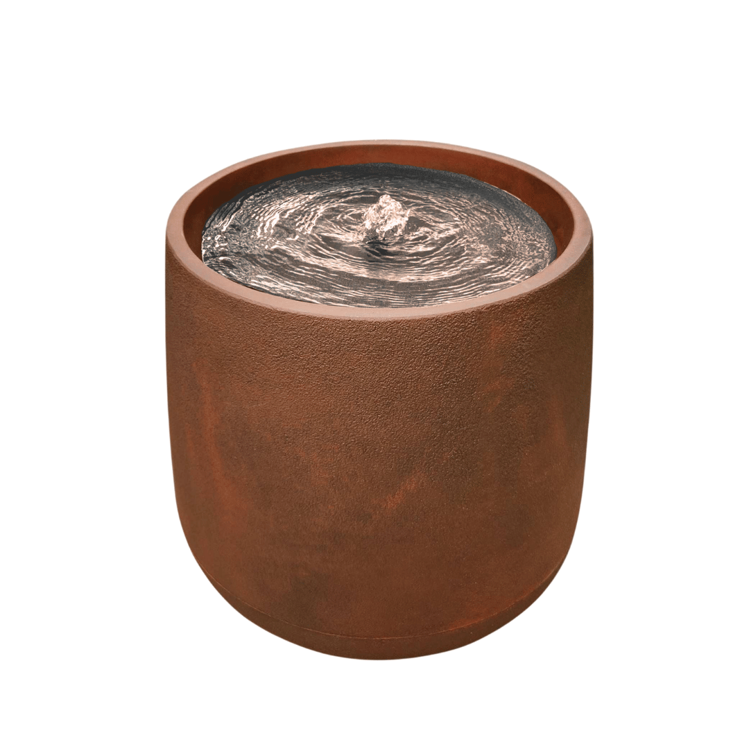 The Florastyle By Hingham Water Feature - Bios Medium is a round, rust-colored ceramic indoor/outdoor fountain with bubbling water, ideal for adding a stylish accent to your garden decor. Made from polyresin, durable and waterproof, yet lightweight. Suitable for indoor and outdoor spaces.
Colour: Corten Steel
Price: R4465
