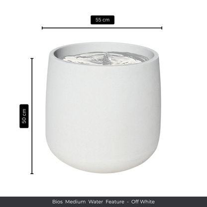 The Florastyle By Hingham Water Feature - Bios Medium is an off-white, cylindrical indoor-outdoor fountain (55 cm wide x 50 cm tall), ideal as a garden decor water feature for your home or patio. Made from polyresin, durable and waterproof, yet lightweight. Suitable for indoor and outdoor spaces.
Colour: Off White
Price: R4465