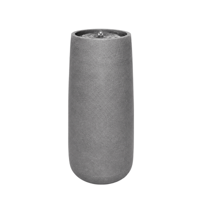 The Bios Tall Medium water feature by Florastyle By Hingham is a sleek, cylindrical gray stone fountain with a smooth finish, gently bubbling at the top—perfect for enhancing modern garden décor. Made from polyresin, durable and waterproof, yet lightweight. Suitable for indoor and outdoor spaces.
Colour: Black Slate
Price: R4675