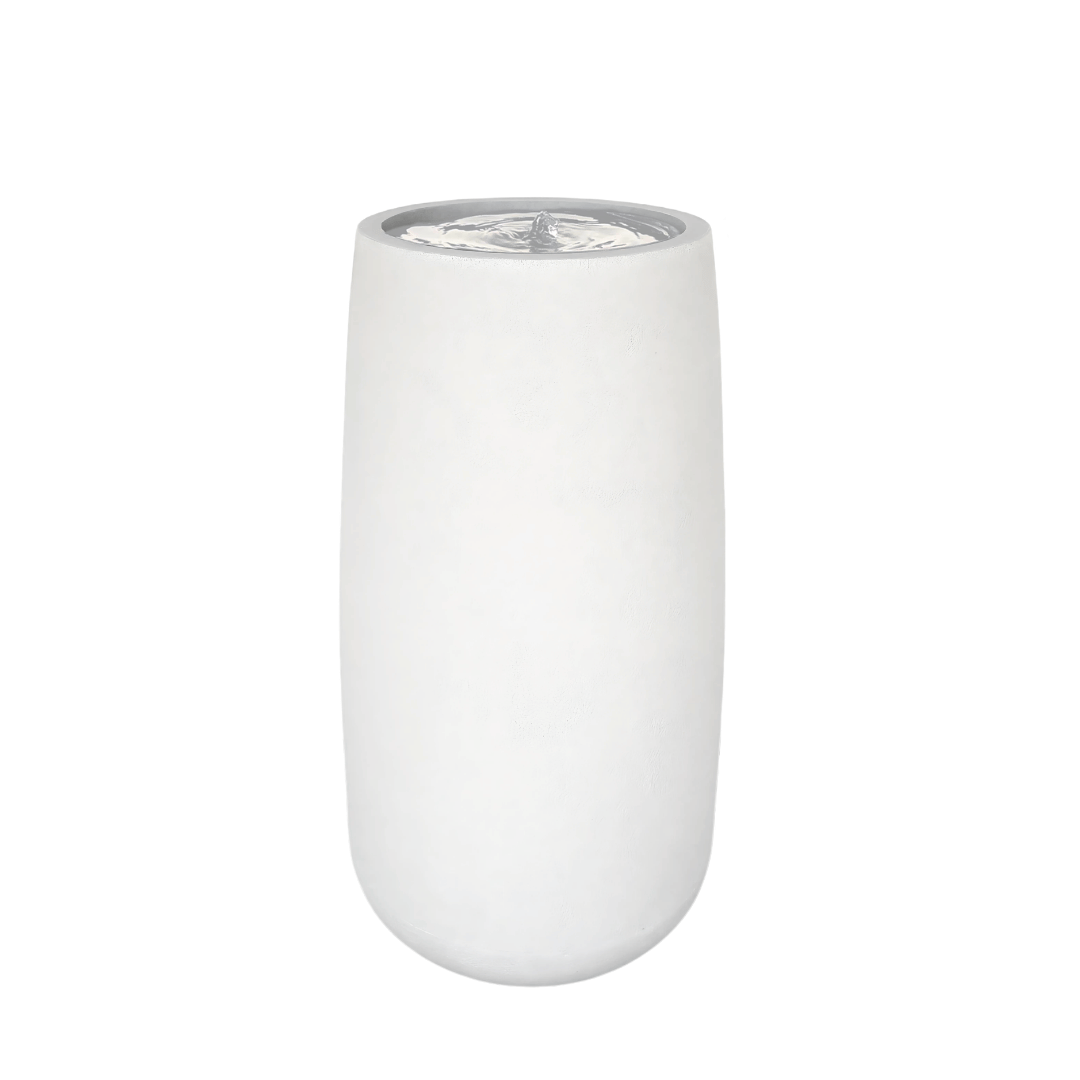 The Water Feature - Bios Tall Medium by Florastyle By Hingham is a tall, cylindrical off white water feature evoking modern garden decor, displayed on a plain white background. Made from polyresin, durable and waterproof, yet lightweight. Suitable for indoor and outdoor spaces.
Colour: Off White
Price: R4675