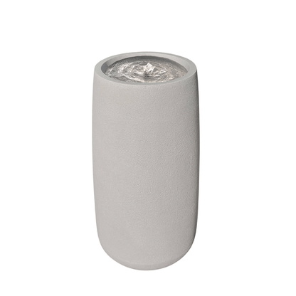 The Water Feature - Bios Tall Medium by Florastyle By Hingham is a tall, cylindrical, light gray stone fountain with a smooth surface and a shallow swirling water pool at the top—an elegant decorative addition for your garden. Made from polyresin, durable and waterproof, yet lightweight. Suitable for indoor and outdoor spaces.
Colour: Sandstone
Price: R4675