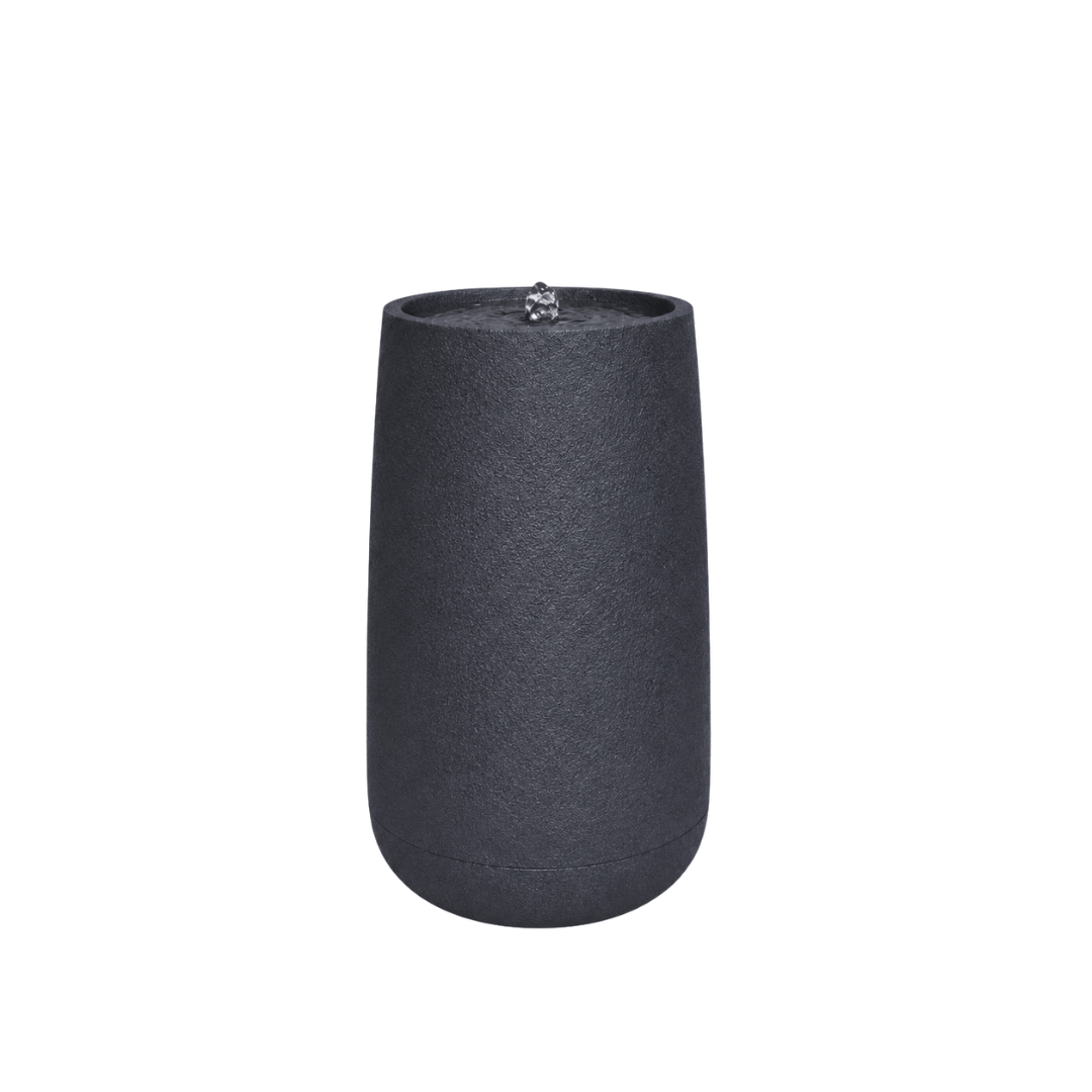 The Florastyle By Hingham Water Feature - Bios Tall Small is a dark gray, cylindrical pet water fountain with a matte finish and a small top spout, shown against a white background. Made from polyresin, durable and waterproof, yet lightweight. Suitable for indoor and outdoor spaces.
Colour: Lead
Price: R4045