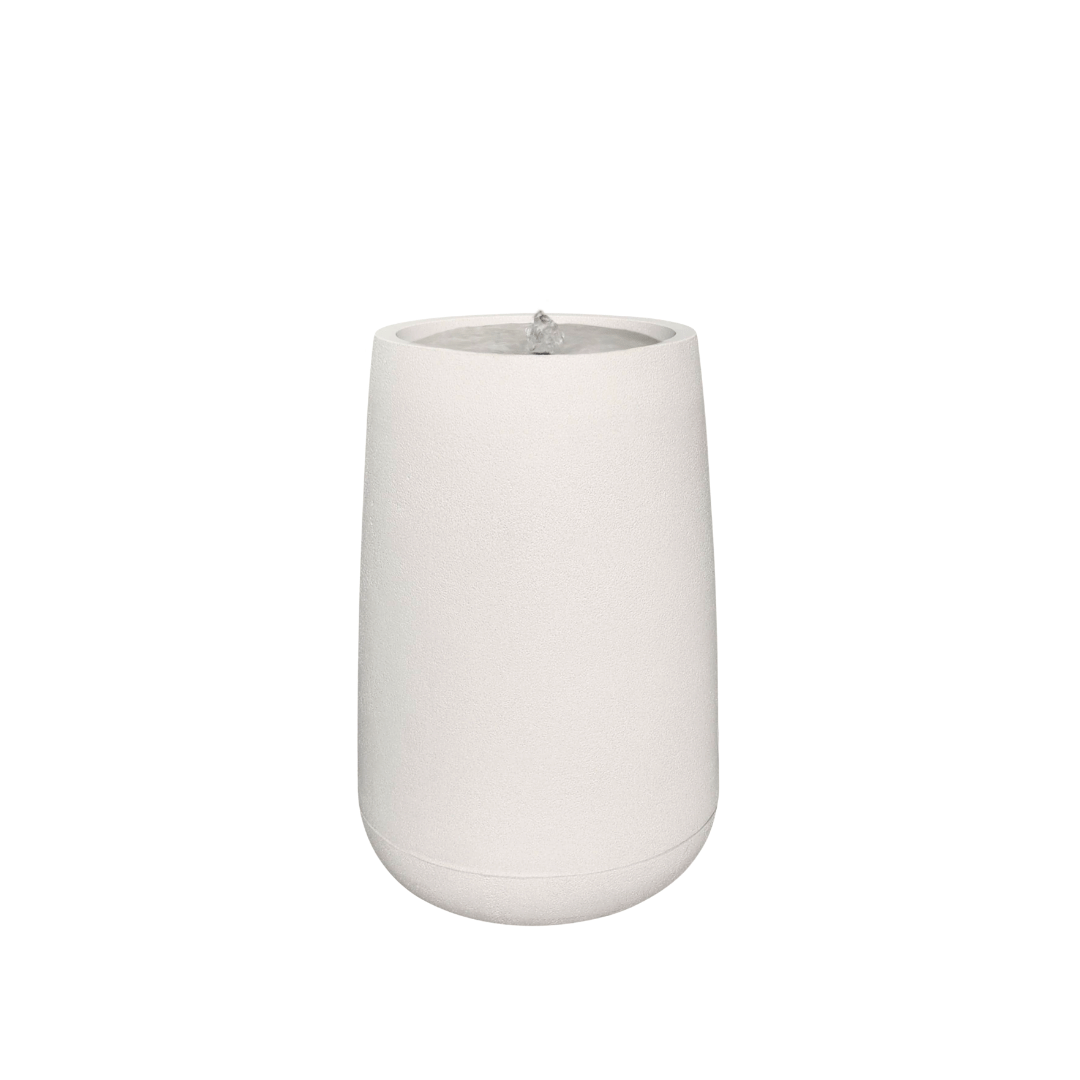 The Florastyle By Hingham Water Feature - Bios Tall Small is a modern, cylindrical white tabletop fountain with a smooth matte finish that gently bubbles water from its center, creating a serene pool in the recessed upper surface. Made from polyresin, durable and waterproof, yet lightweight. Suitable for indoor and outdoor spaces.
Colour: Off White
Price: R4045