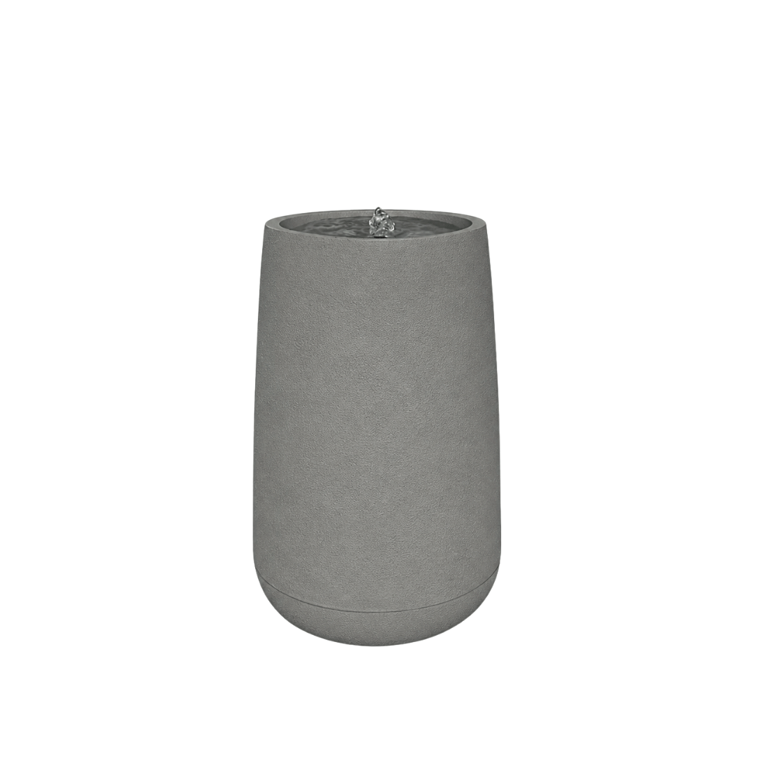 The Florastyle By Hingham Water Feature - Bios Tall Small is a modern gray cylindrical tabletop fountain with a smooth finish. Water bubbles from the center, gently overflowing for a soothing indoor or outdoor accent on any plain white background. Made from polyresin, durable and waterproof, yet lightweight. Suitable for indoor and outdoor spaces.
Colour: Stone
Price: R4045