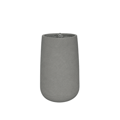 The Florastyle By Hingham Water Feature - Bios Tall Small is a modern gray cylindrical tabletop fountain with a smooth finish. Water bubbles from the center, gently overflowing for a soothing indoor or outdoor accent on any plain white background. Made from polyresin, durable and waterproof, yet lightweight. Suitable for indoor and outdoor spaces.
Colour: Stone
Price: R4045