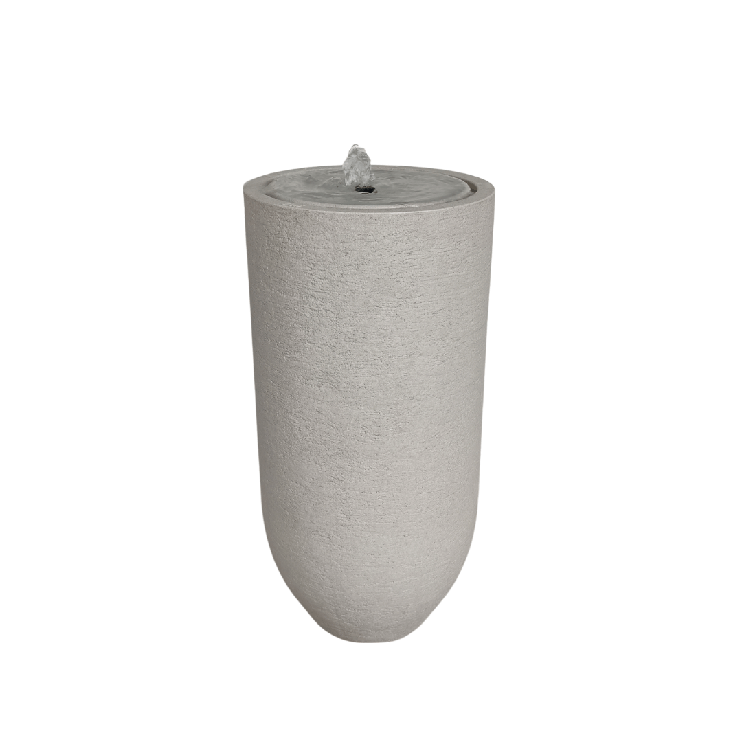 The Florastyle By Hingham Water Feature - European Verticale Small is a tall, cylindrical, light-gray stone fountain with water bubbling from the top—ideal as a smooth, minimalist accent for modern gardens. Shown here against a plain white background. Made from polyresin, durable and waterproof, yet lightweight. Suitable for indoor and outdoor spaces.
Colour: Sandstone
Price: R3465