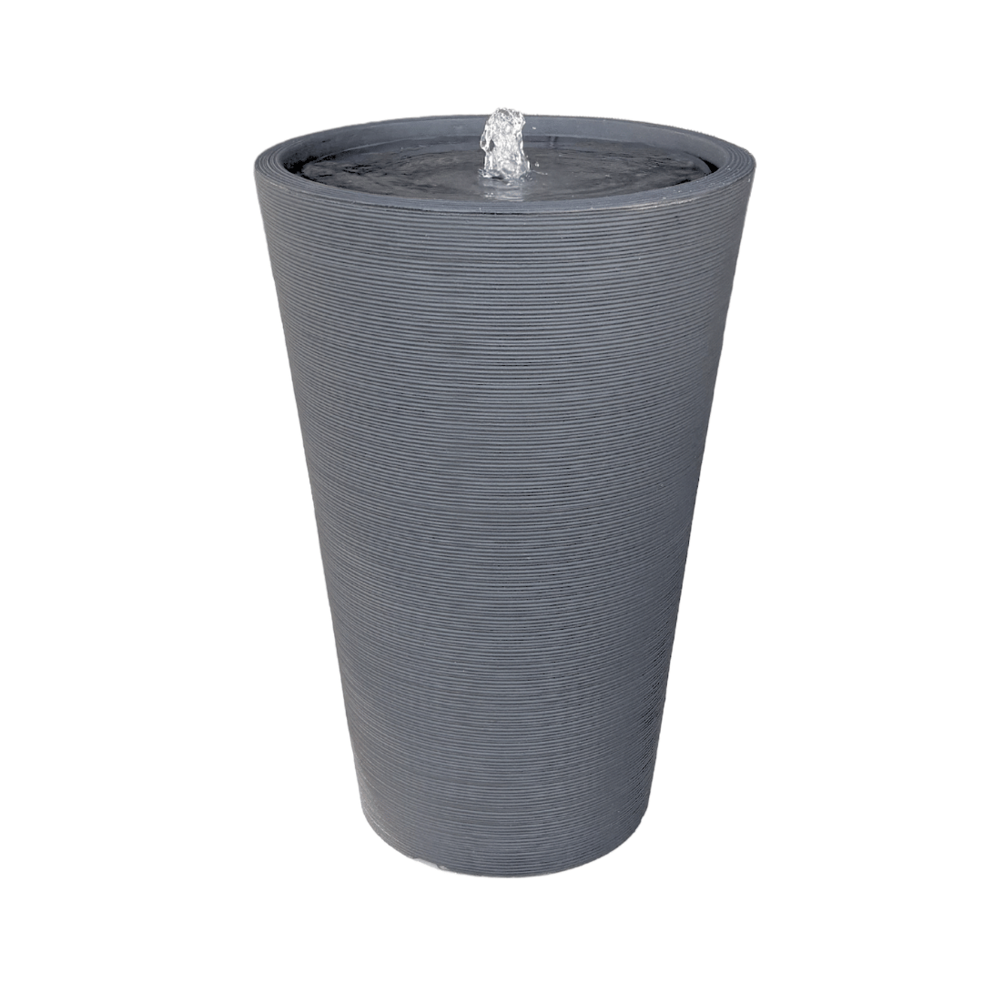 The Florastyle by Hingham Water Feature - Linea Conic is a modern, tall, gray (Charcoal) planter-style piece with textured finish and bubbling water—ideal for contemporary indoor and outdoor decor. Made from polyresin, durable and waterproof, yet lightweight. Suitable for indoor and outdoor spaces.
Colour: Charcoal
Price: R4885