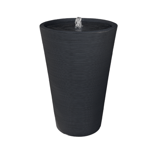 The Water Feature - Linea Conic by Florastyle By Hingham is a tall, dark gray (Lead), textured, cone-shaped fountain with water bubbling from the top—an ideal modern indoor/outdoor decor accent. Made from polyresin, durable and waterproof, yet lightweight. Suitable for indoor and outdoor spaces.
Colour: Lead
Price: R4885