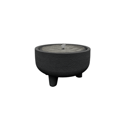 The Florastyle By Hingham Water Feature - Rustic Low is a round, black textured low-profile fountain with three short legs and a central bubbling spout, ideal as rustic garden décor and shown on a white background. Made from polyresin, durable and waterproof, yet lightweight. Suitable for indoor and outdoor spaces.
Colour: Lead
Price: R3145