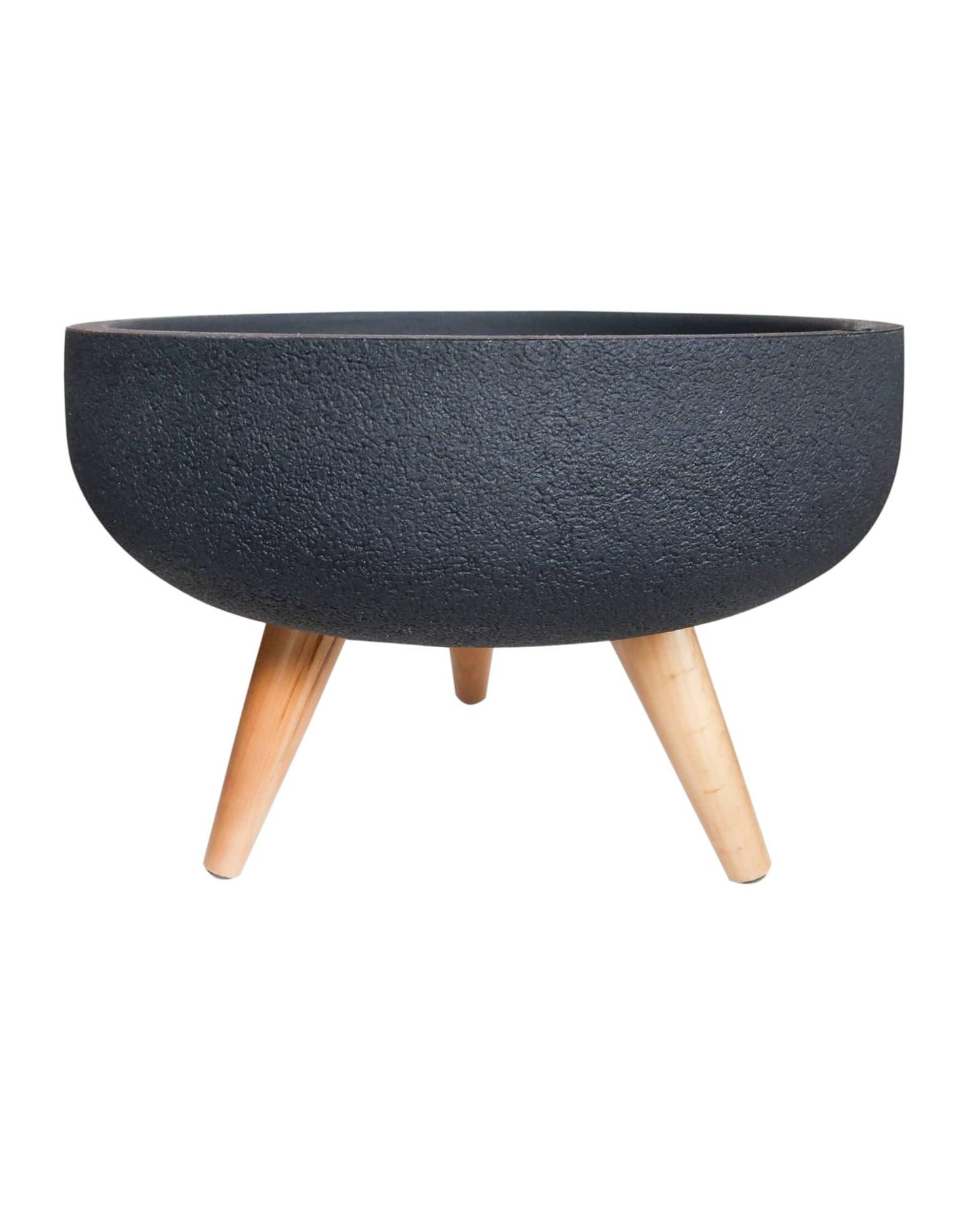 Rustic Bowl Japi Planter (CACHE POT) With Stand JVRD45