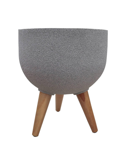 Rustic Round Japi Planter (CACHE POT) With Stand