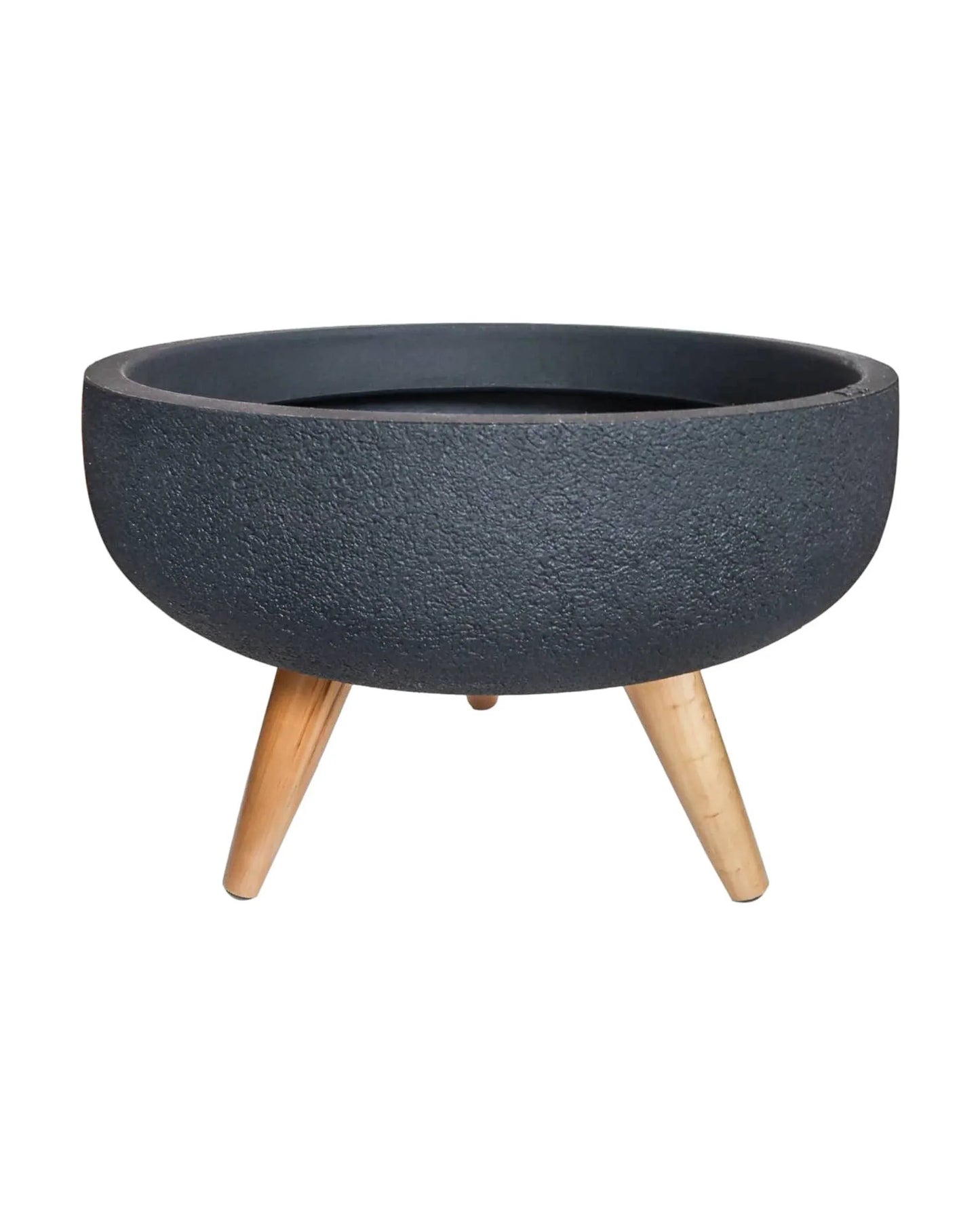 Rustic Bowl Japi Planter (CACHE POT) With Stand JVRD45