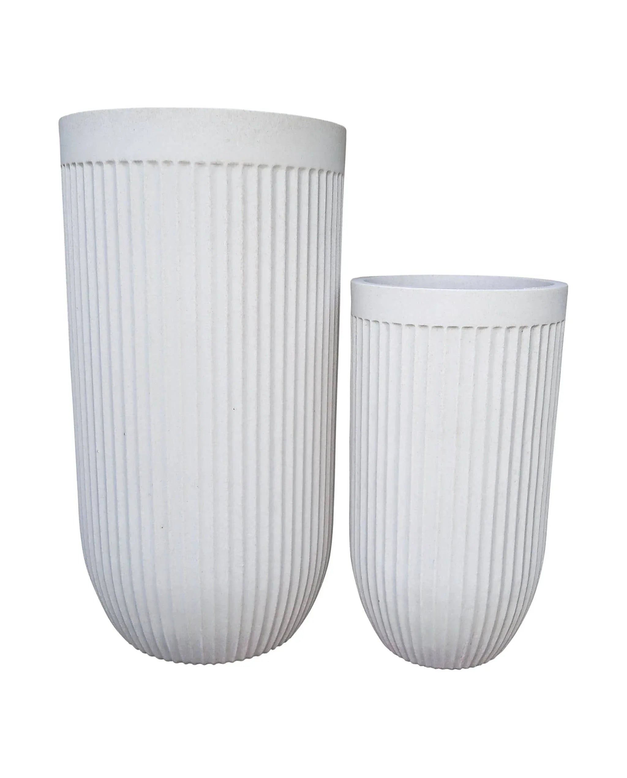 Flute Tall Japi Planter large modern lightweight plant pots