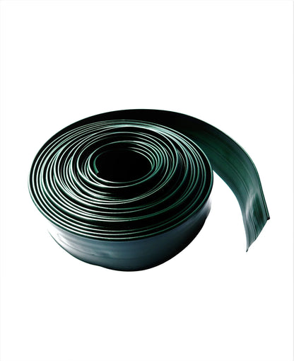 Plastic garden edging.  Green garden edging.