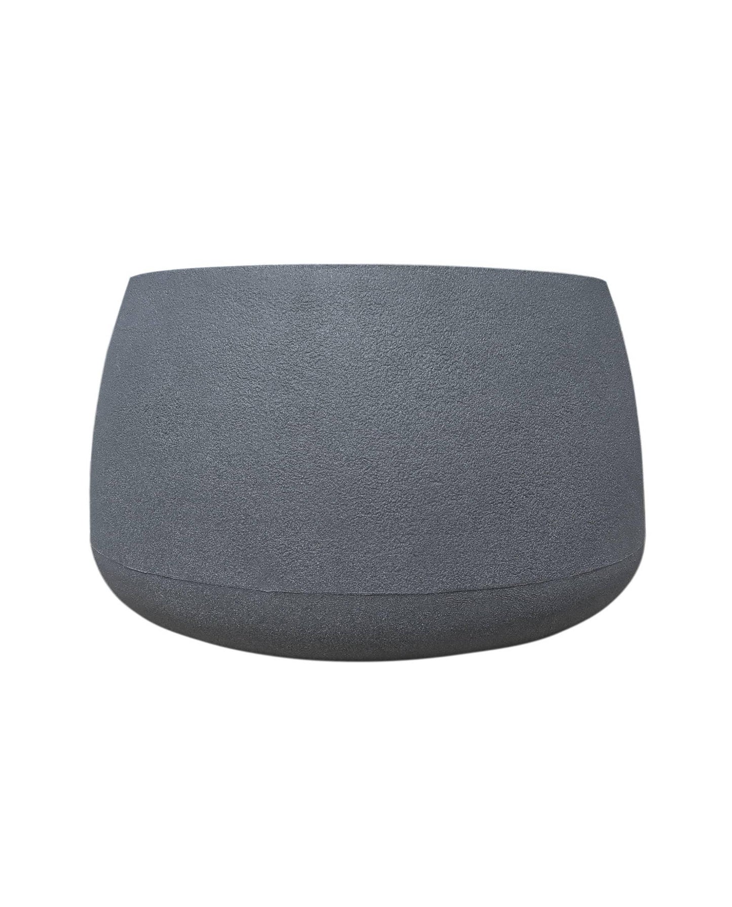 Bios Low Japi Planter. Charcoal colour, Low rise modern contemporary plant pot with stunning slightly textured finish, and wide neck for planting.