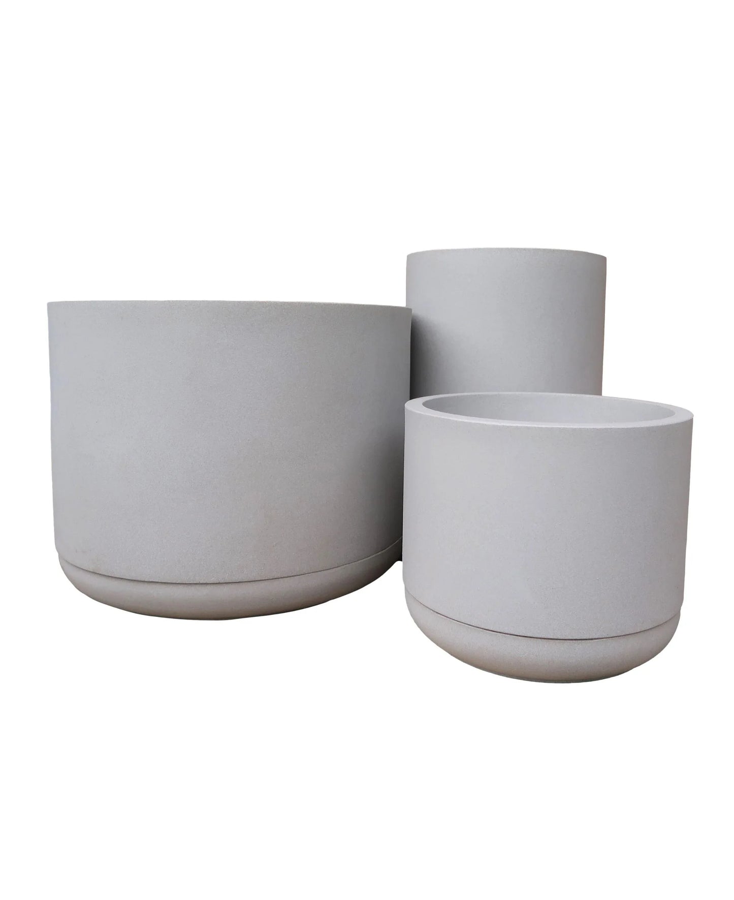 Match Cylinder Japi Planter With Saucer