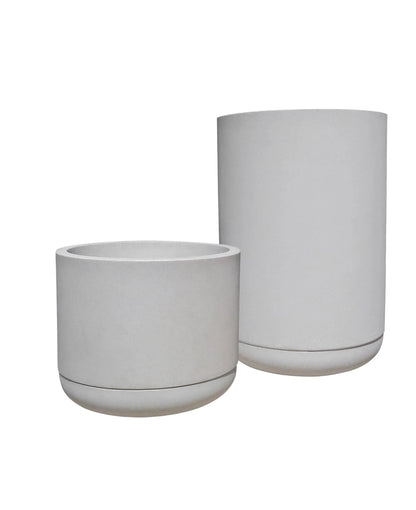 Match Cylinder Japi Planter With Saucer