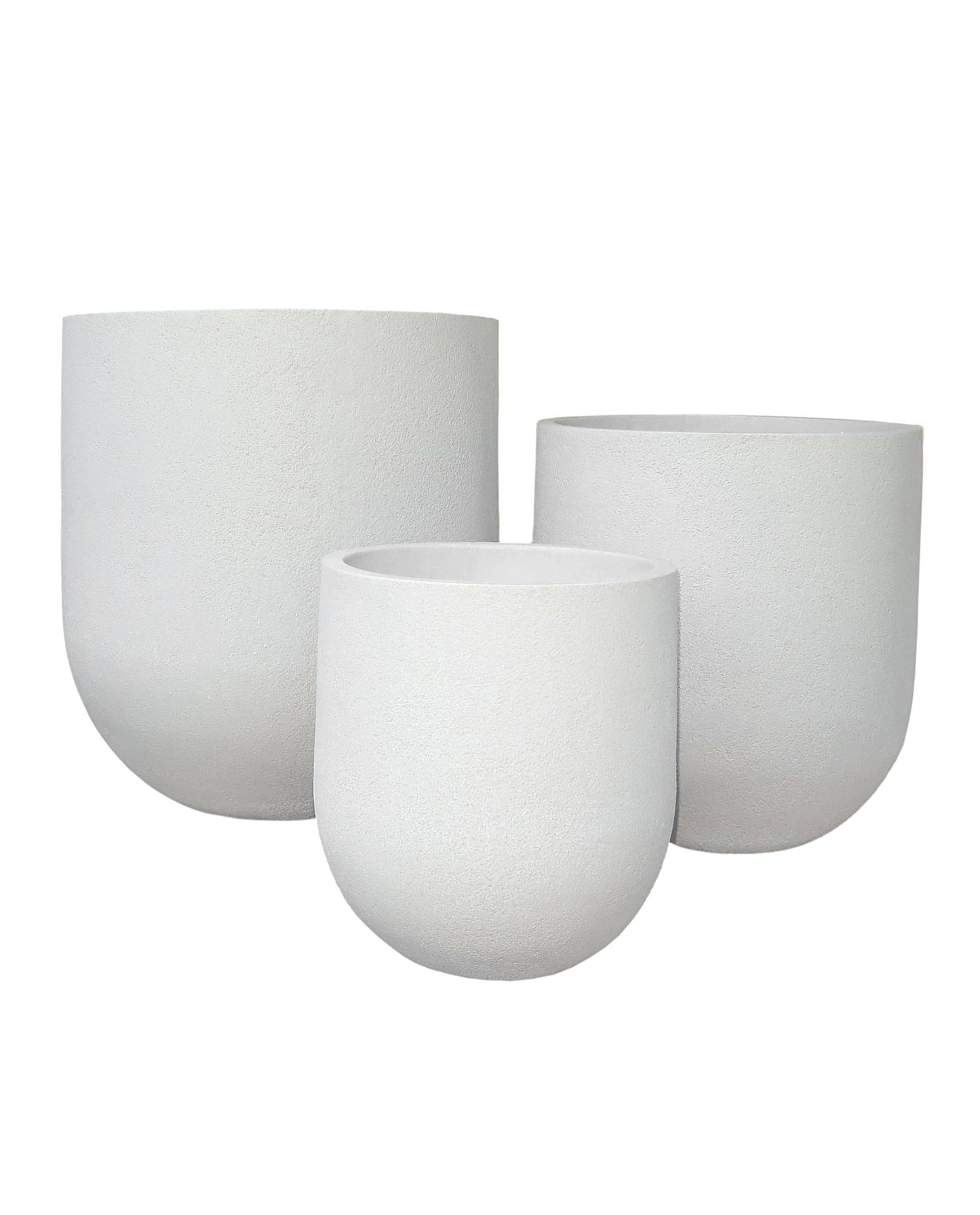 Clean lines, Modern Plant pots. 3 sizes. colour sandstone