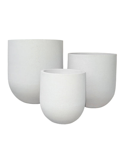 Clean lines, Modern Plant pots. 3 sizes. colour sandstone