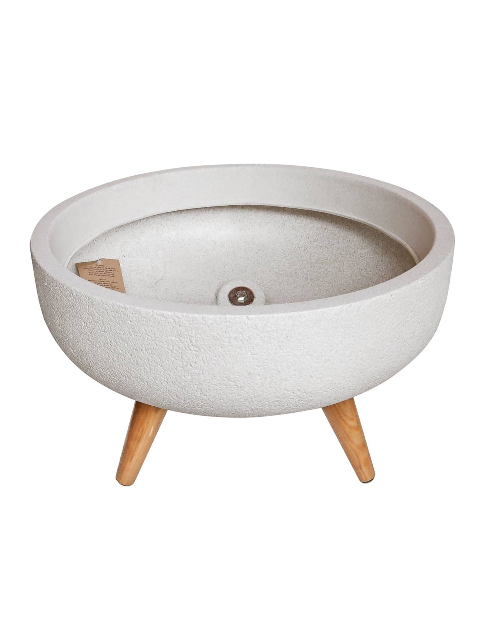 Rustic Bowl Japi Planter (CACHE POT) With Stand JVRD45