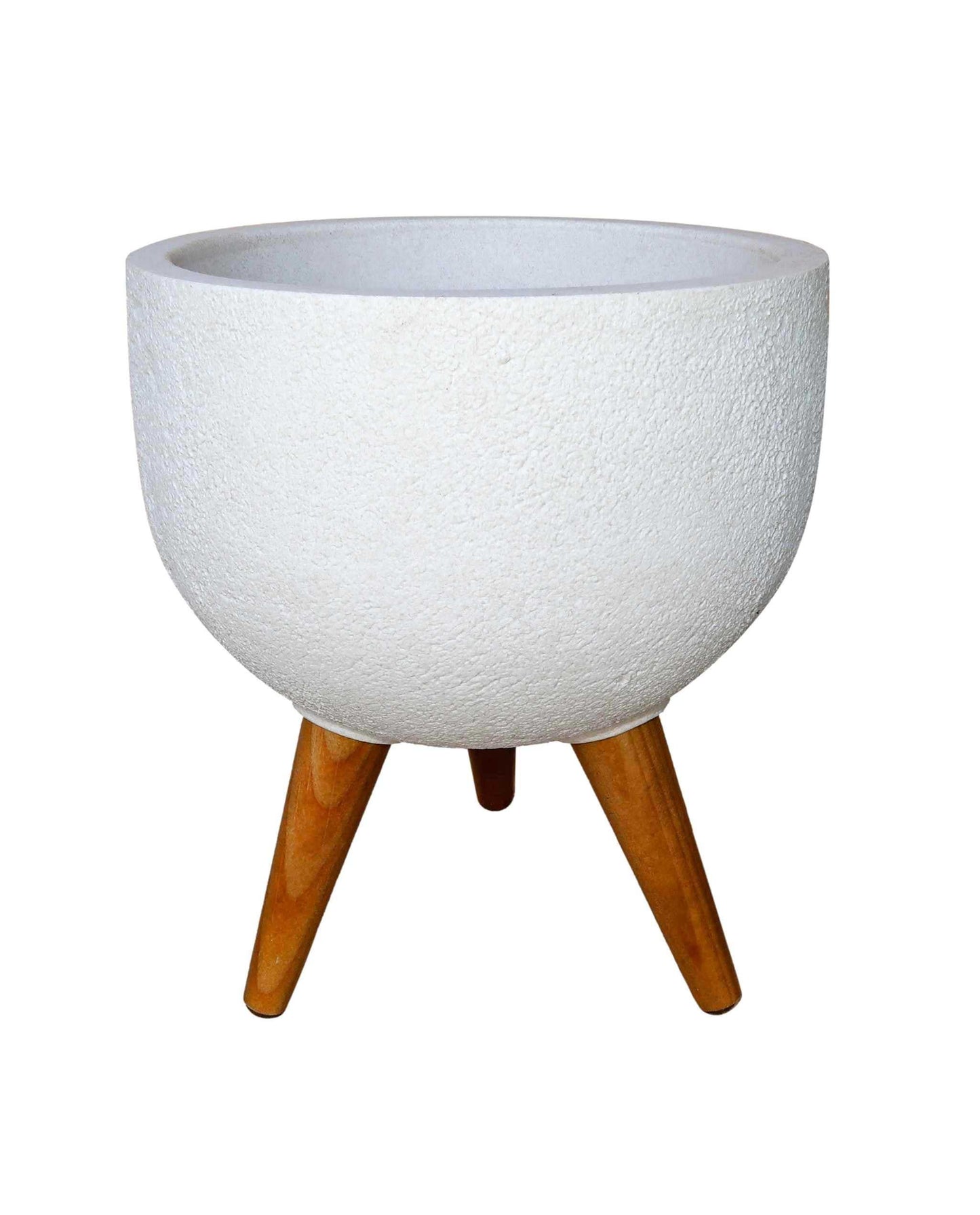 Rustic Round Japi Planter (CACHE POT) With Stand