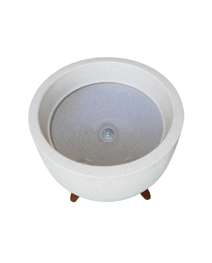 Rustic Round Japi Planter (CACHE POT) With Stand